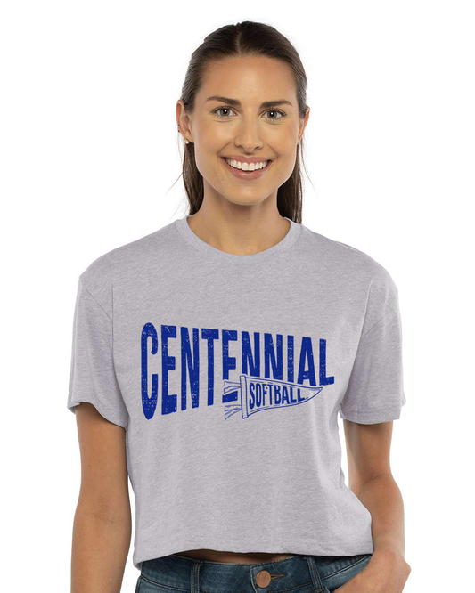 Spartan Softball Pennant Flag Crop-CENN