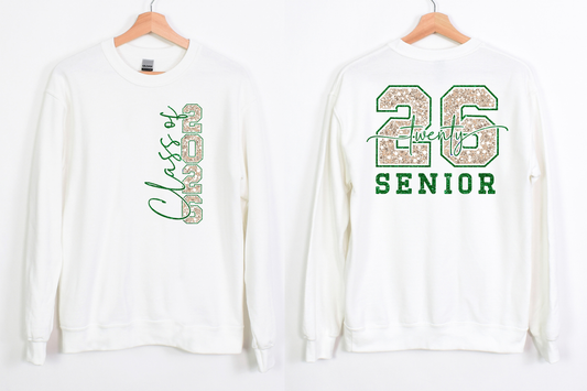 SENIOR 2026 GLITTER-GILDAN SWEATSHIRT-AHS2026