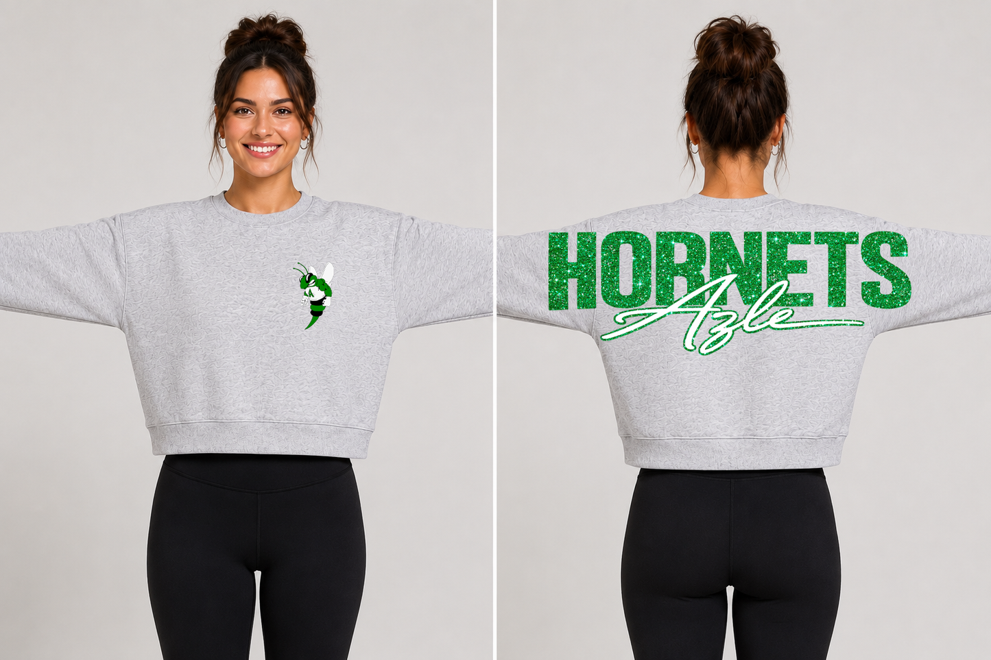 Flex Crop Azle Hornets Sweater-HSCHEER