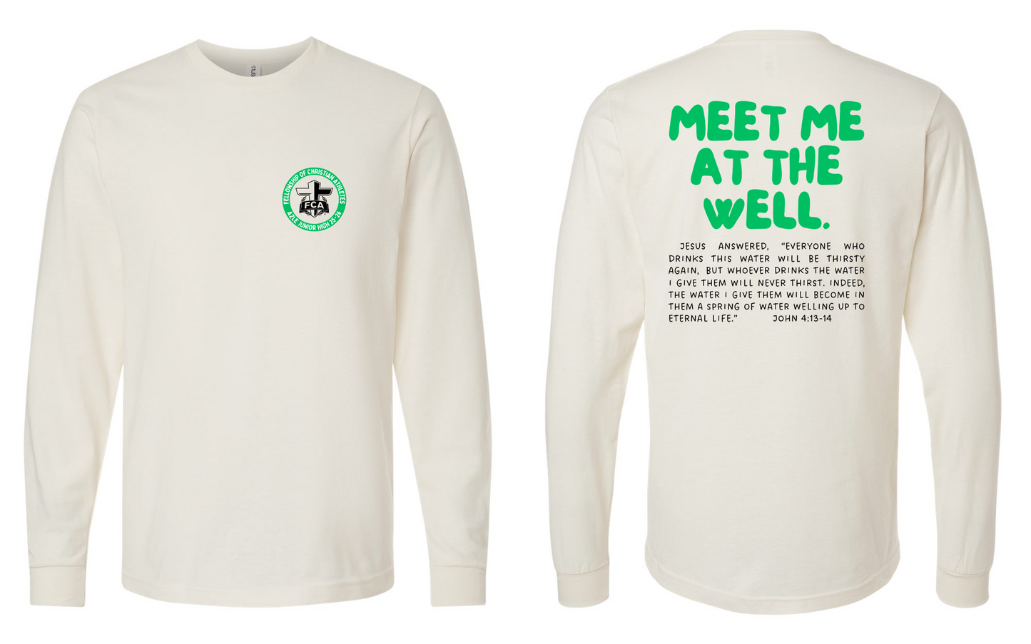 MEET ME AT THE WELL GREEN AND BLACK BUBBLE LETTERS-FCAAJH