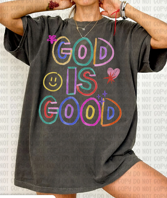 GOD IS GOOD COLORFUL-TRANSFER ONLY