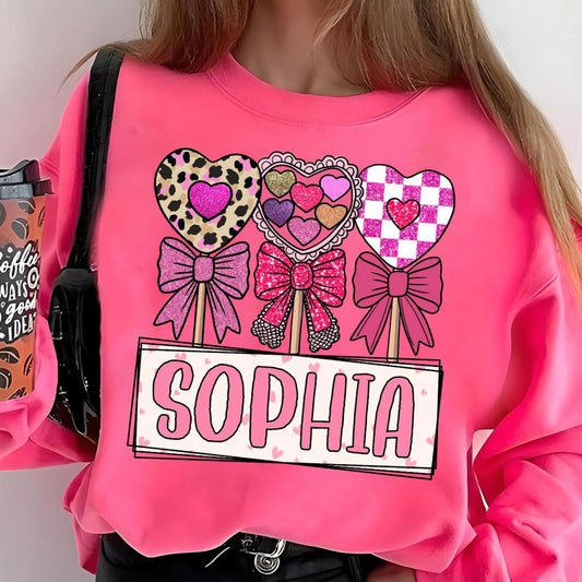 HEART LOLLIPOP VALENTINES-CUSTOM NAME