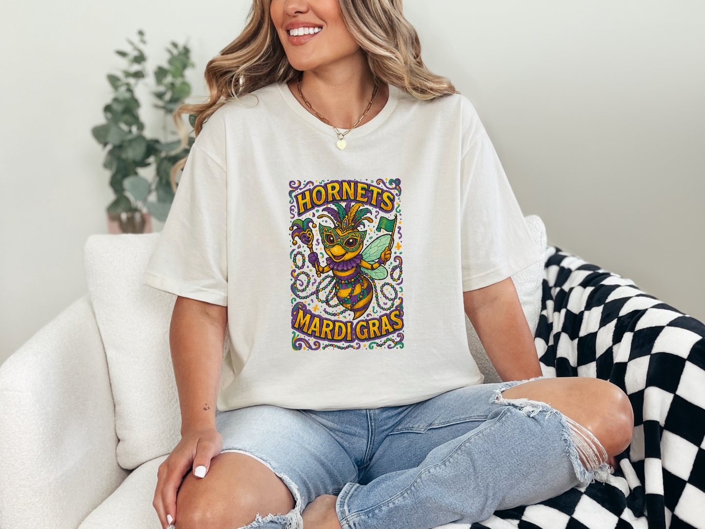Hornets Mardi Gras Tee