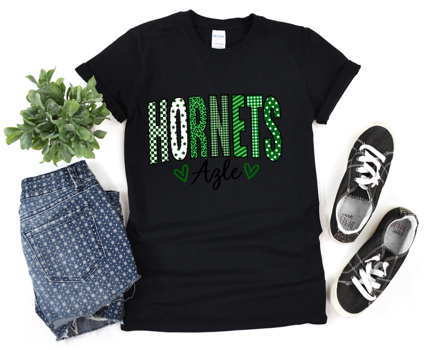 HORNETS CHECKERED STARS-AJH