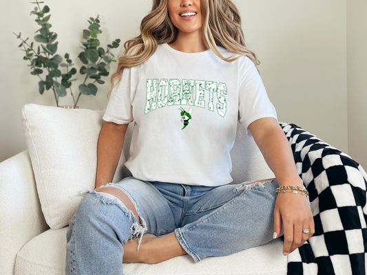 White Out Distresssed Hornets
