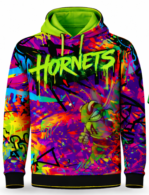 Hornets Neon Hoodie-(3 Week Turnaround)