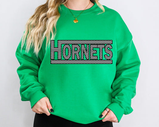 Checkered Hornets Sweater-HSCHEER
