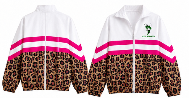 Azle Hornets FULL ZIP Windbreaker Leopard-PROJECTGRAD2027