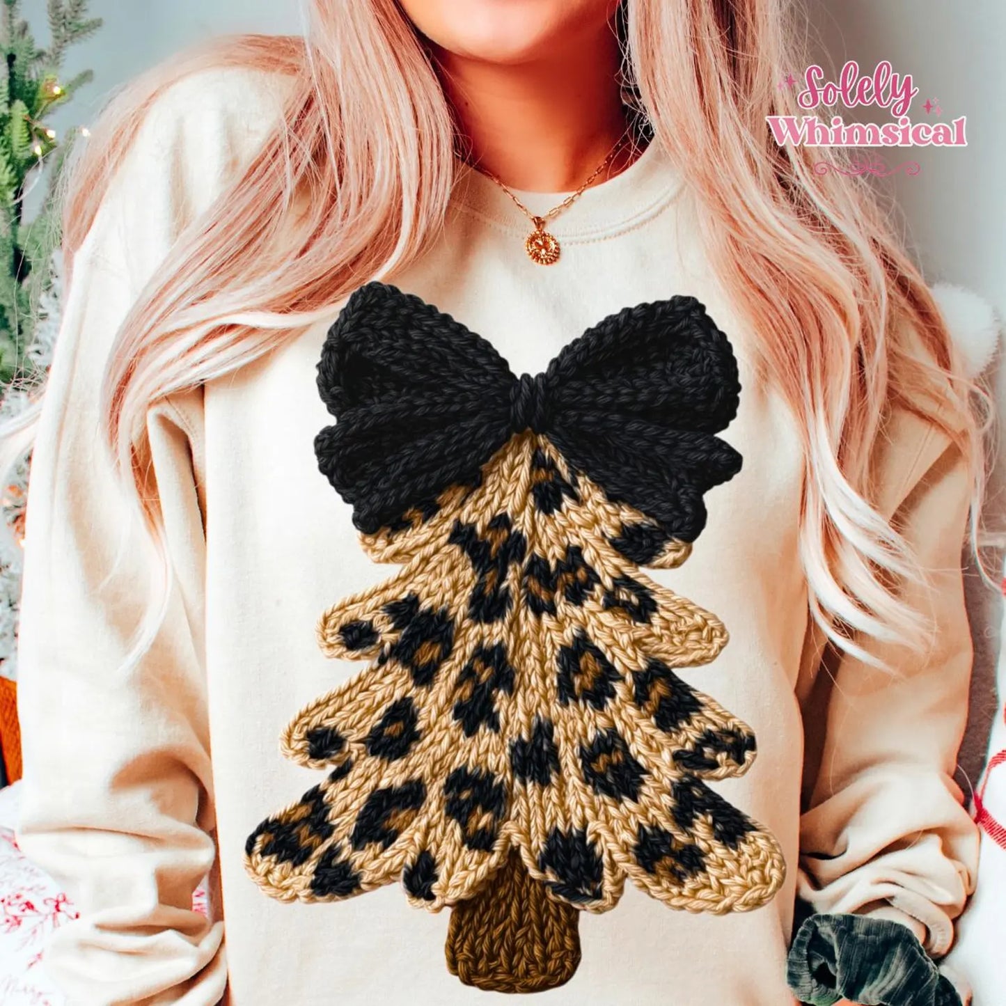 Leopard Christmas Tree- TRANSFER ONLY