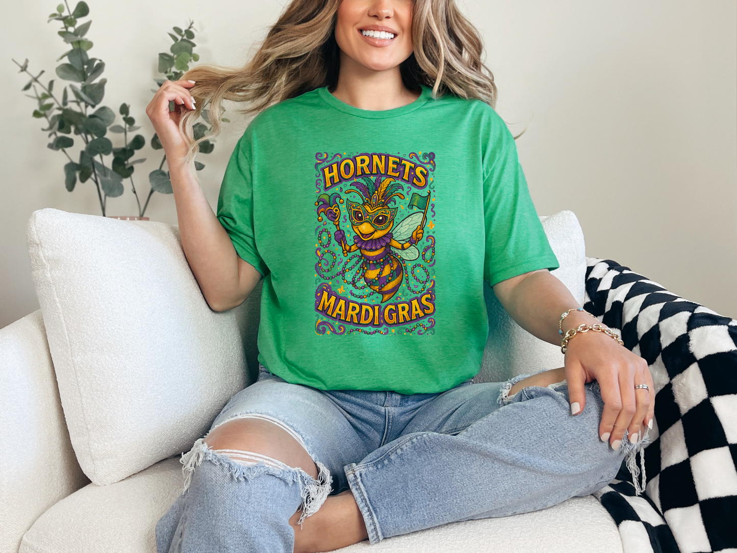 Hornets Mardi Gras Tee