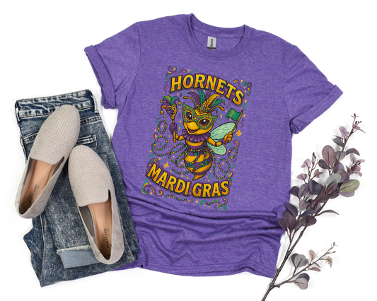 Hornets Mardi Gras Tee