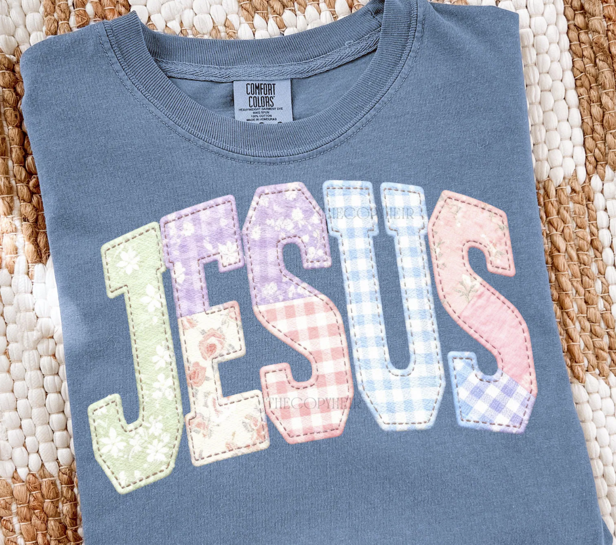 Quilt Patch Jesus-TRANSFER ONLY