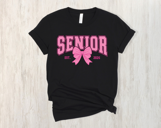 SENIORS PINK BOW-Comfort Colors-AHS2026