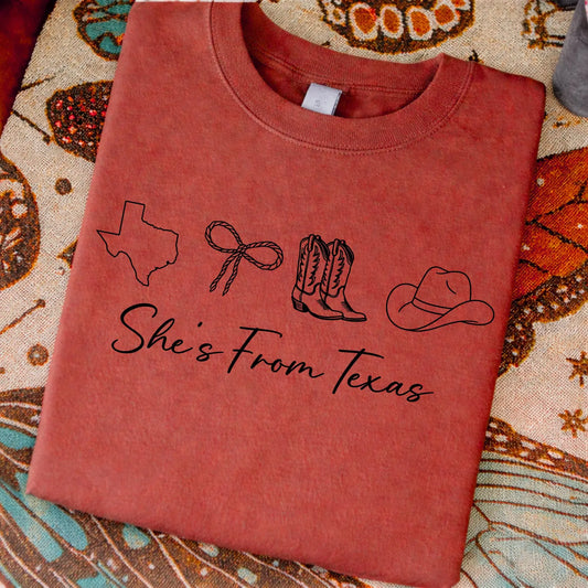 Shes from Texas Symbols- Transfer Only