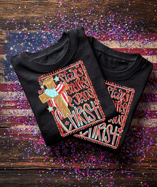 Stars and Stripes Red- TRANSFER ONLY