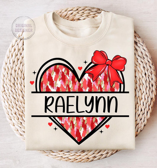 VALENTINE HEART-CUSTOM NAME