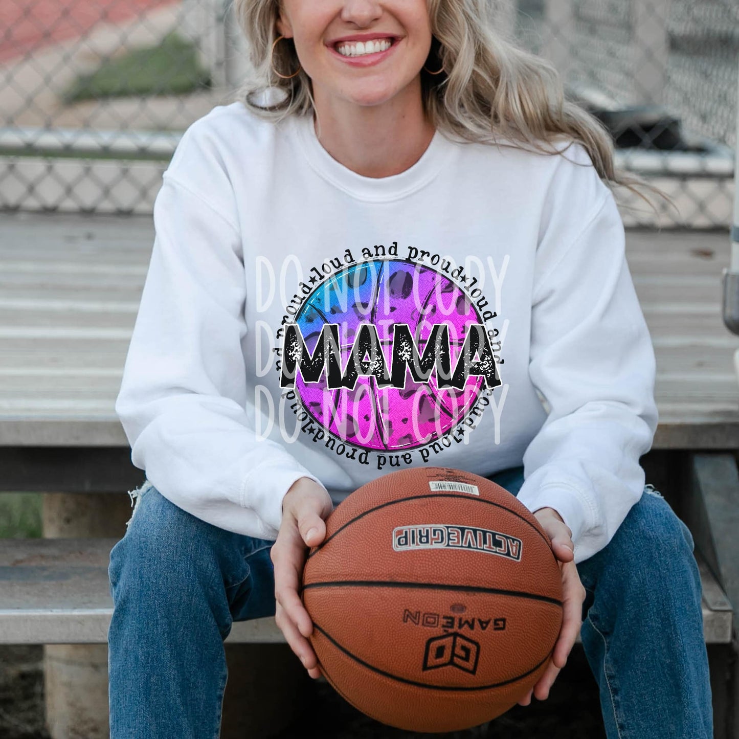 LOUD AND PROUD MAMA LEOPARD BASKETBALL-TRANSFER ONLY