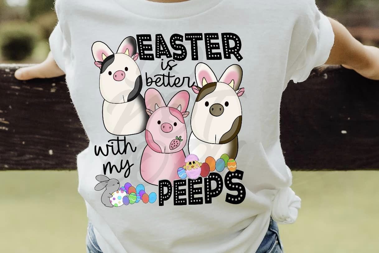 EASTER PEEPS PIGS-TRANSFER ONLY