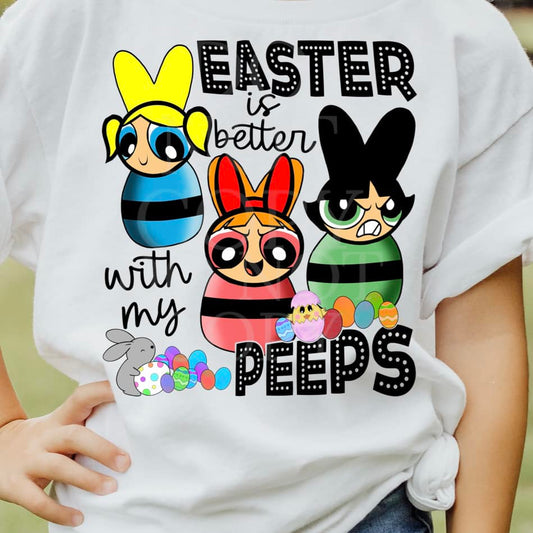 Easter Peeps POWERPUFF GIRLS-TRANSFER ONLY