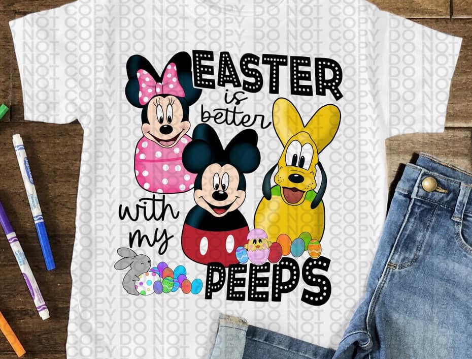 EASTER PEEPS MOUSE -TRANSFER ONLY