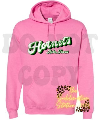 LAYERED HORNETS HOODIE-AJH