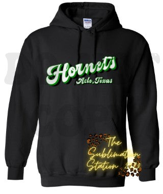 LAYERED HORNETS HOODIE-AJH