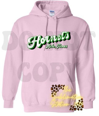 LAYERED HORNETS HOODIE-AJH