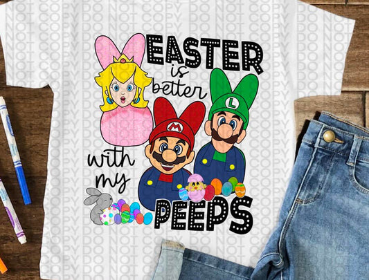 Easter Peeps Mario Bros -TRANSFER ONLY