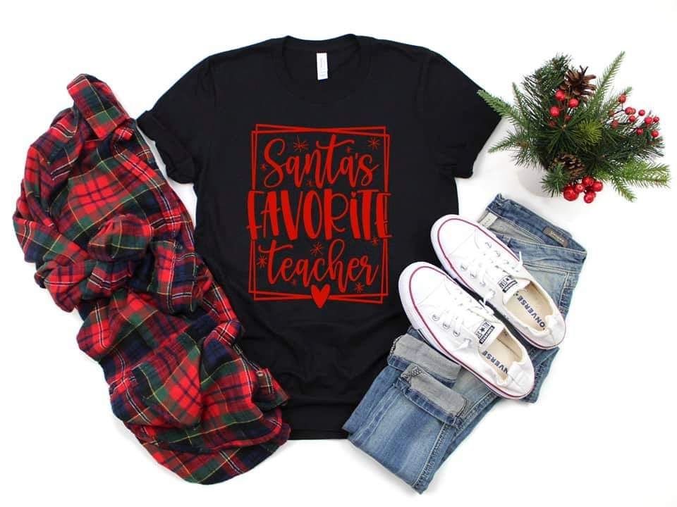 Santa Favorite Teacher Tee