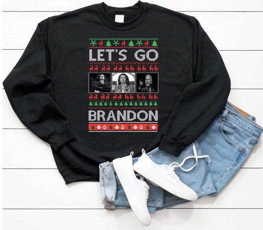 Lets Go Brandon Ugly Christmas Sweater