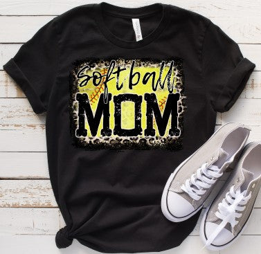 Softball MOM Leopard