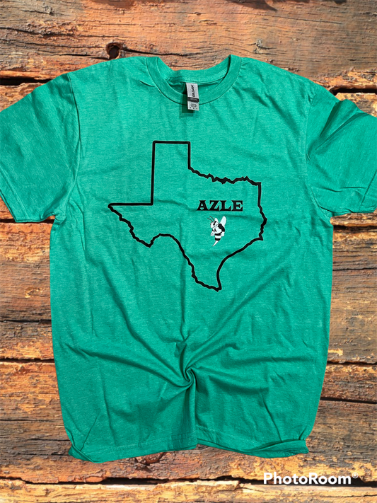 Green Buzzy Texas Tee-HSCHEER