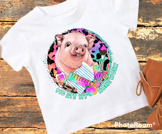 Pig ate my homework Tee