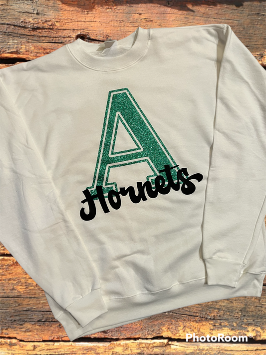 Azle Glitter Hornet Sweater-HSCHEER