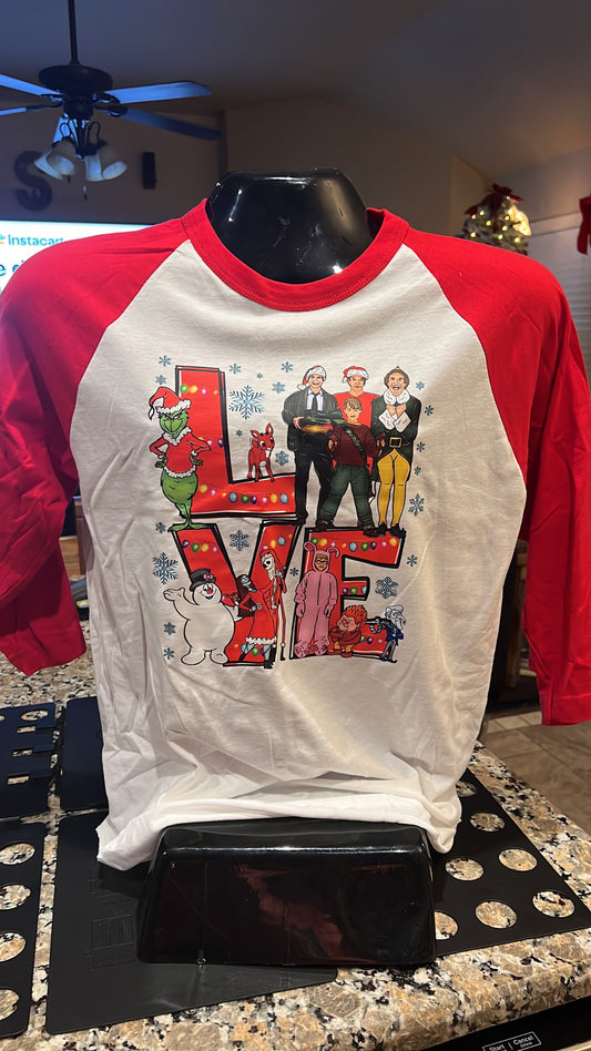 LOVE Christmas Raglan